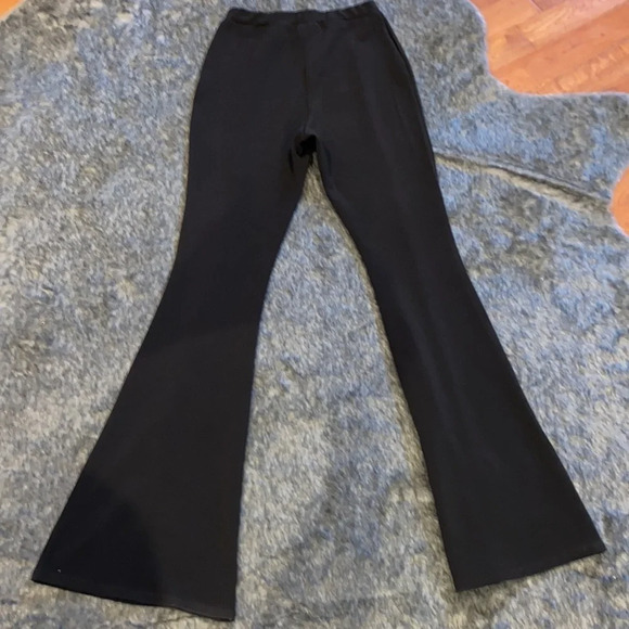 Pretty little thing black  wide legs pants Sz 8 - Picture 4 of 11